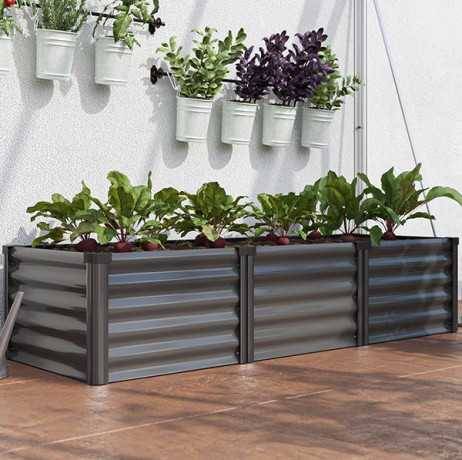 Vitavia - Carré potager Linus IN-OUT S – bac Zincalume®, Couleur Vert/Aluminium - Image 3