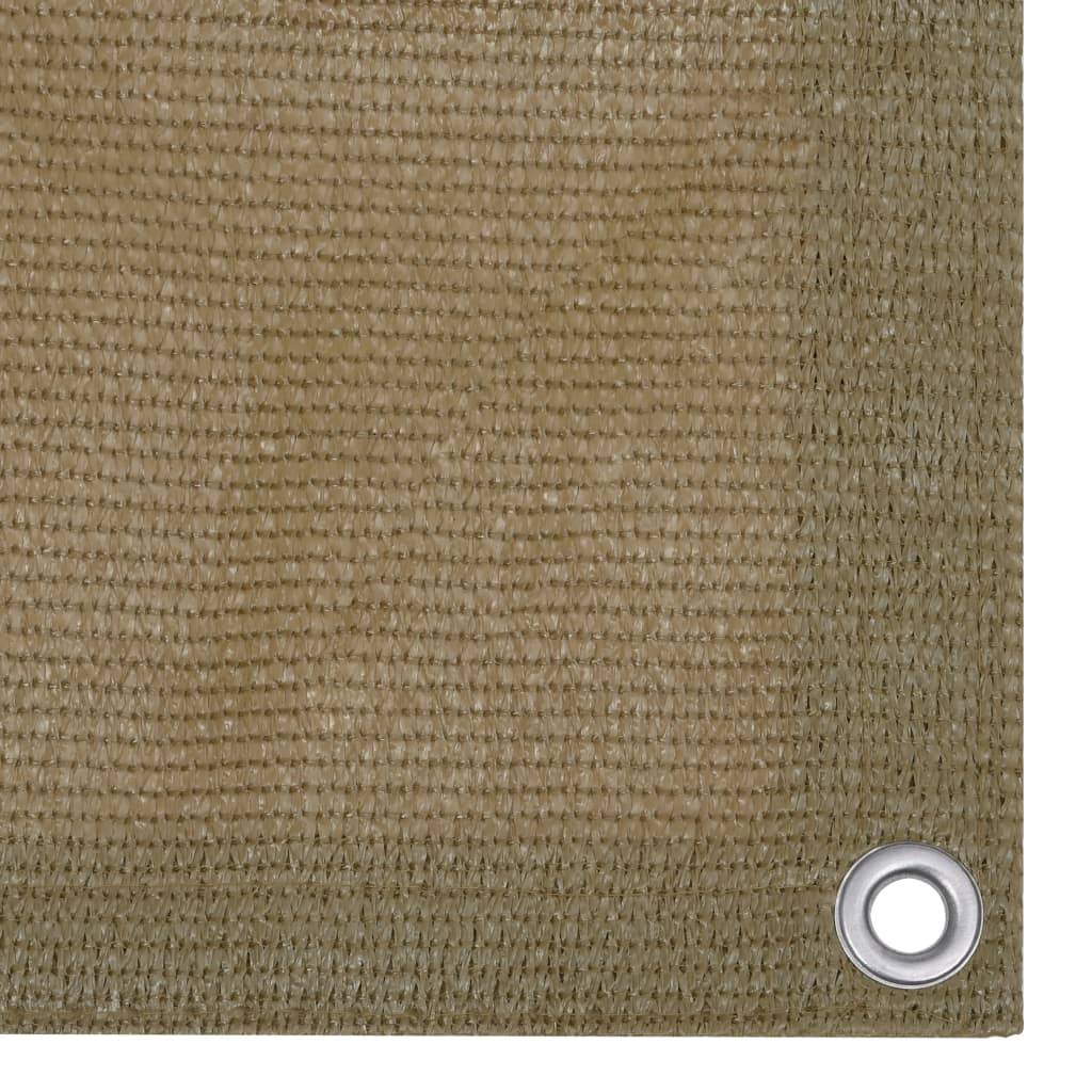 Helloshop26 - Écran de balcon brise pare vue protection confidentialité 90 x 500 cm PEHD taupe - Imagen 2