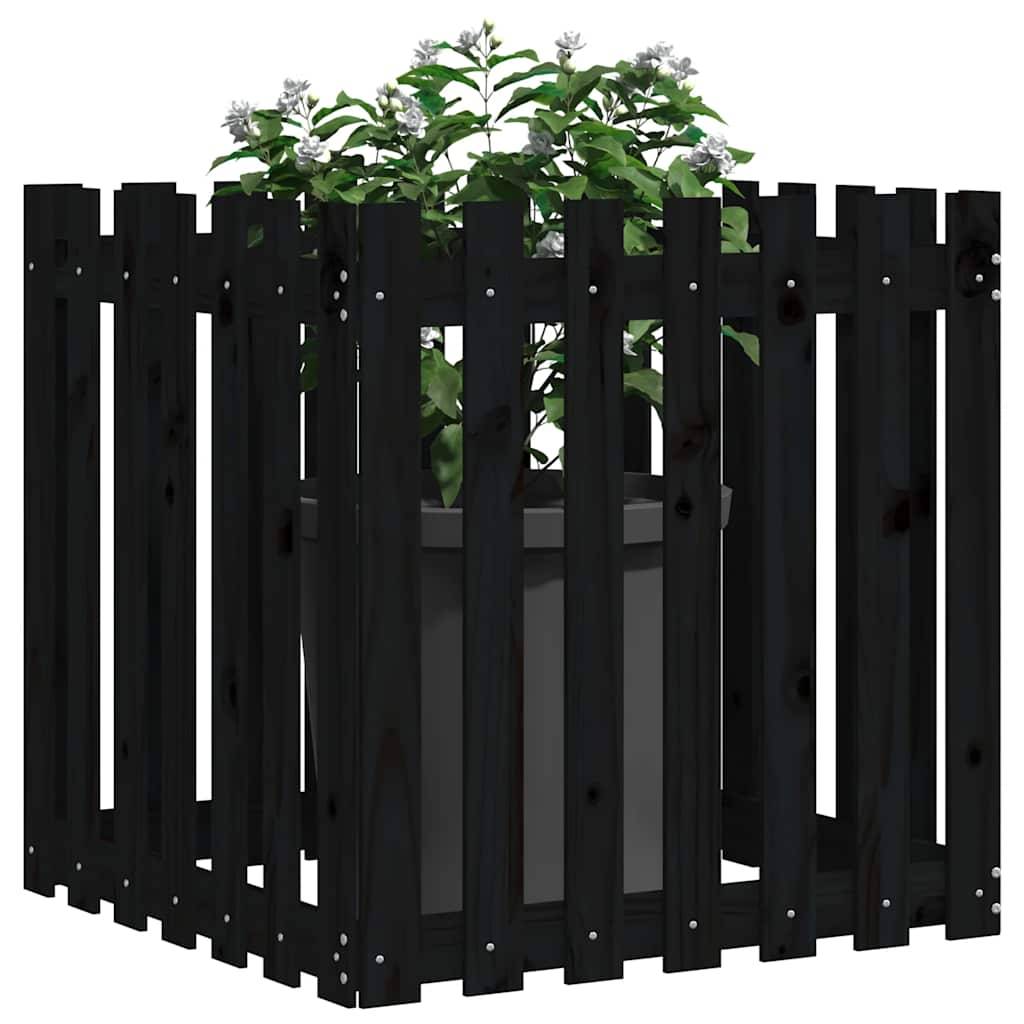 Prolenta Premium - Jardinière bois noir  70 x 70 x 70 cm  - Prolenta premium p337.4 - Image 3