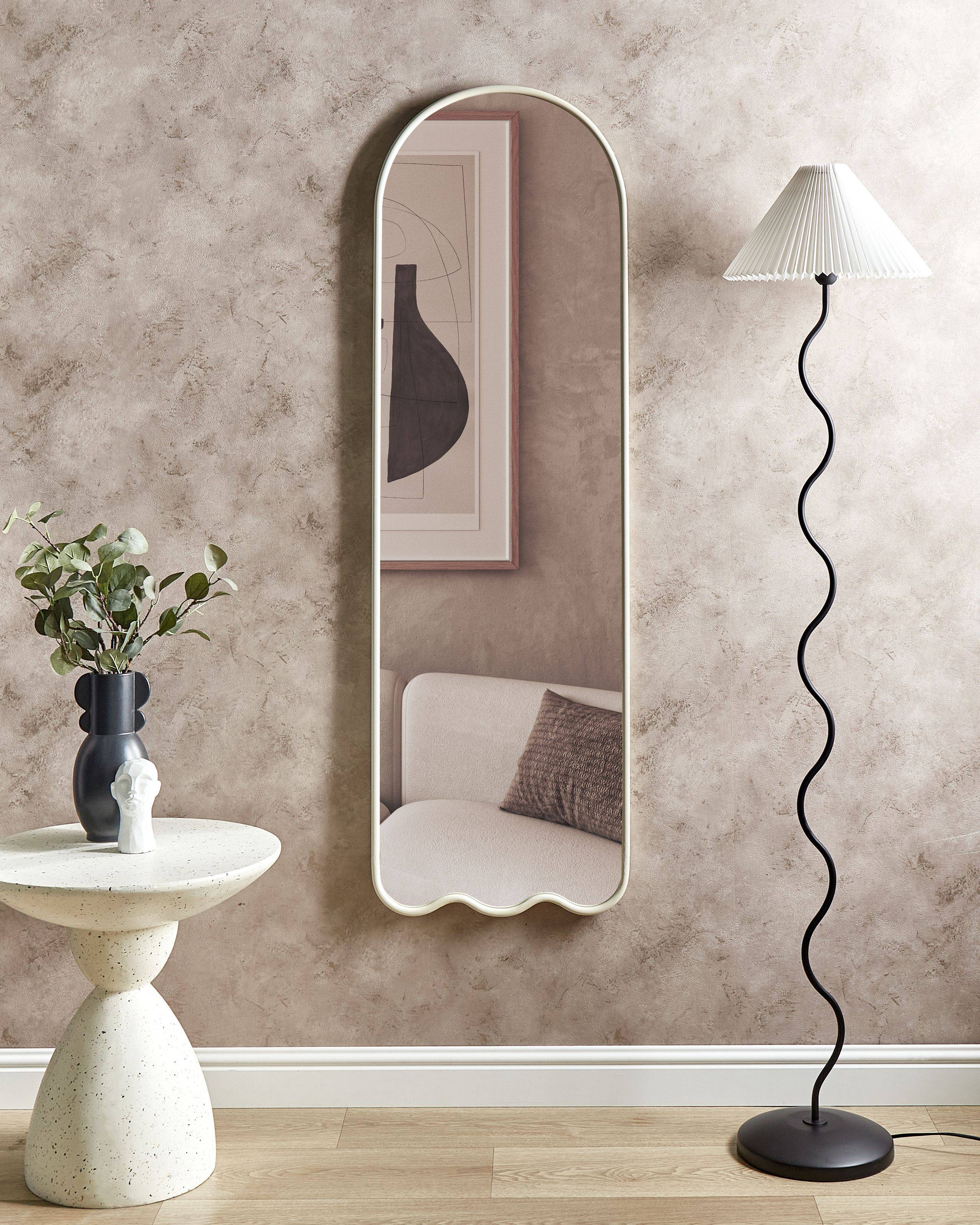 Beliani - Miroir Métal Blanc cassé BUSSY - 45x3x145- Beliani - Image 1