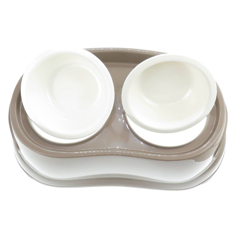 Gamelle double surélevé, 2 x 675 ml, longueur 48 cm, hauteur 17 cm, pour chien - Imagen 3