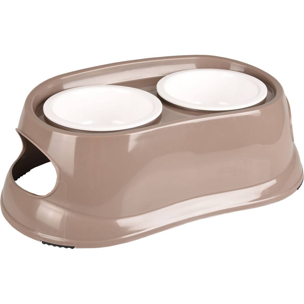 Gamelle double surélevé, 2 x 675 ml, longueur 48 cm, hauteur 17 cm, pour chien - Imagen 7