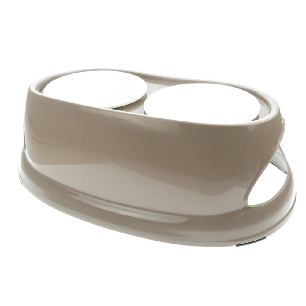 Gamelle double surélevé, 2 x 675 ml, longueur 48 cm, hauteur 17 cm, pour chien - Imagen 4