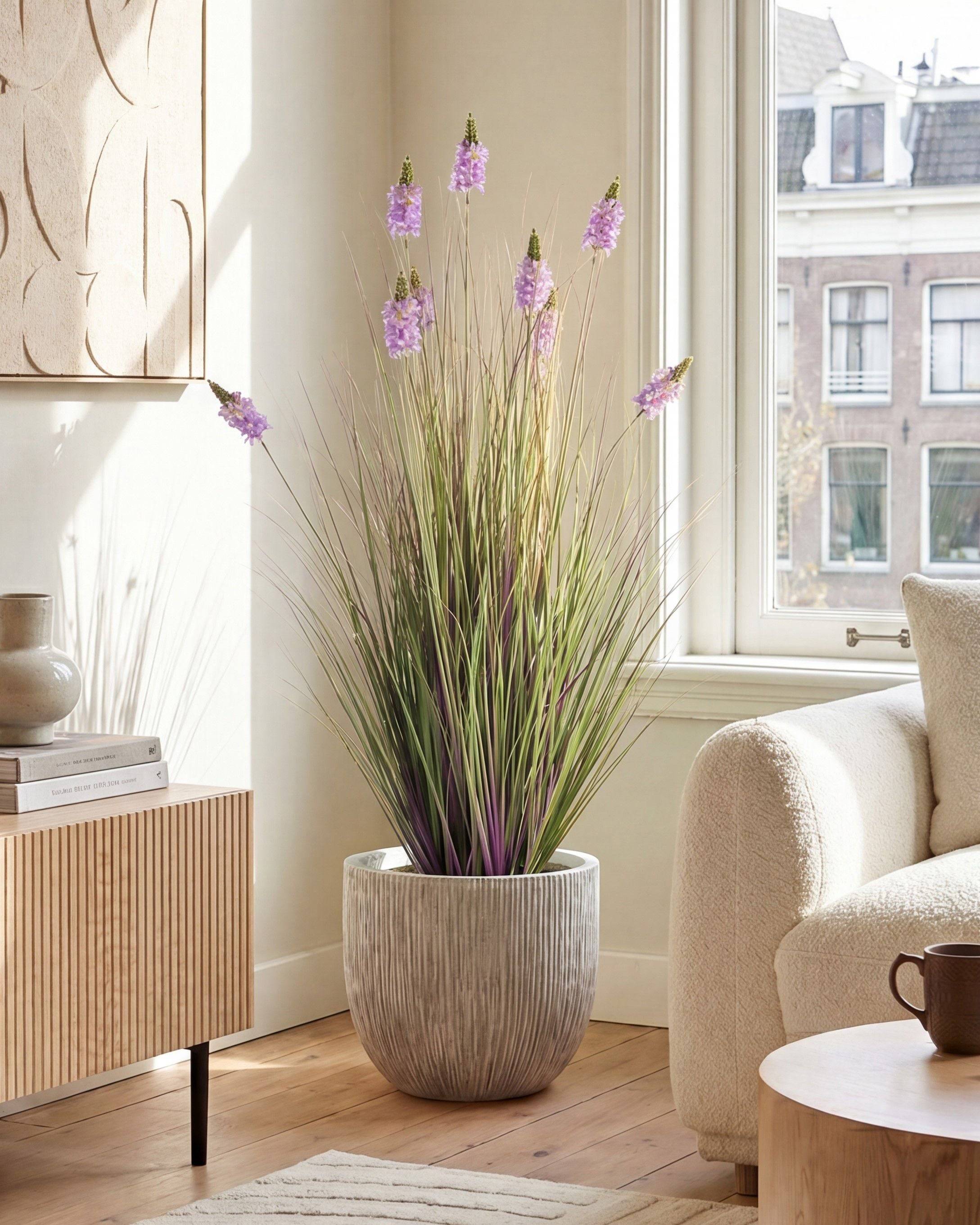 Beliani - Plante artificielle Matière synthétique Pourpre LAVENDARIUM - 50x50x120- Beliani - Image 1