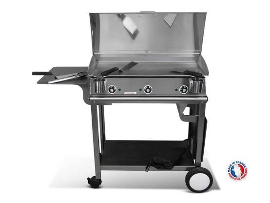 Pack plancha électrique PLANCHAELEC LUX 830 INOX - CHARIOT RIVOLI - Image 2