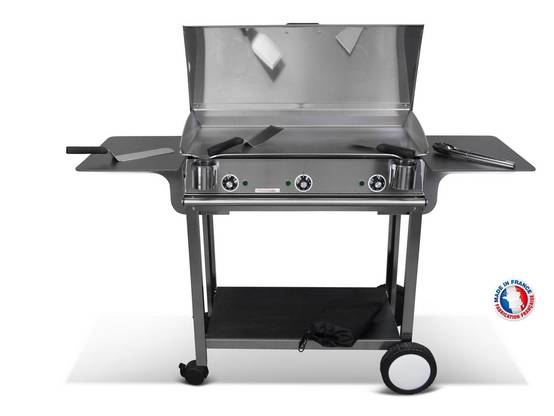 Pack plancha électrique PLANCHAELEC LUX 830 INOX - CHARIOT RIVOLI - Image 1