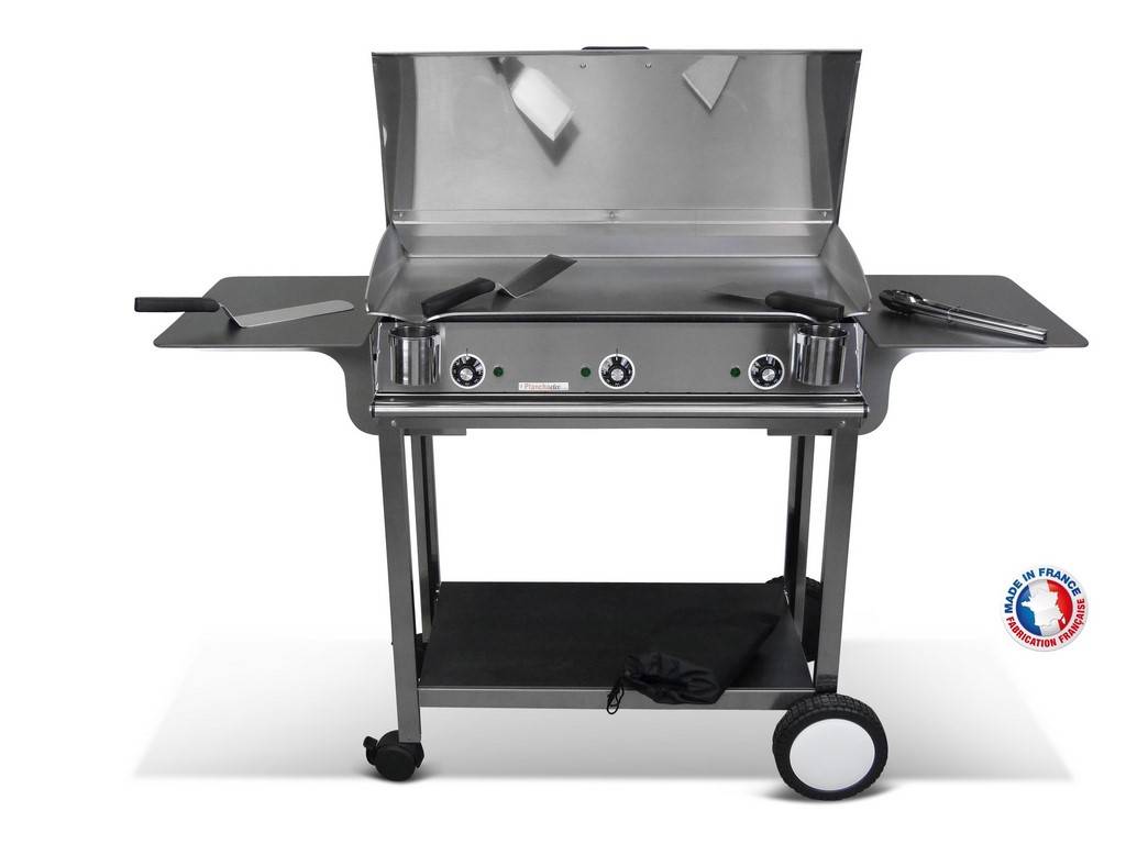 Pack plancha électrique PLANCHAELEC LUX 830 INOX - CHARIOT RIVOLI - Image 1