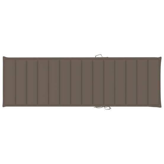Bain de soleil - Transat - Chaise longue avec table et coussin Pin imprégné - MEUBLE PRO - Image 6