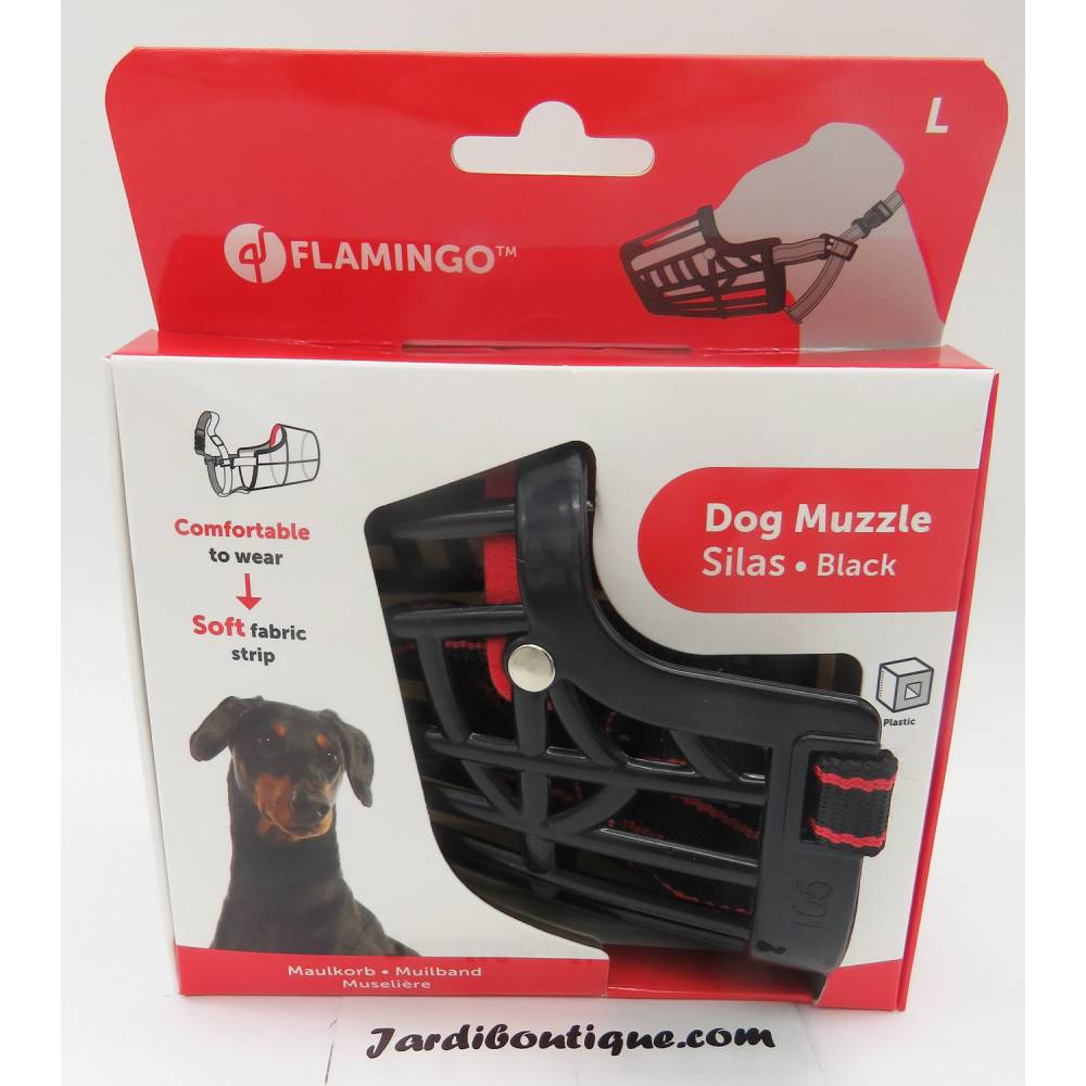 Muselière SILAS L noir 31 cm 38-52 cm pour chien - Imagen 1