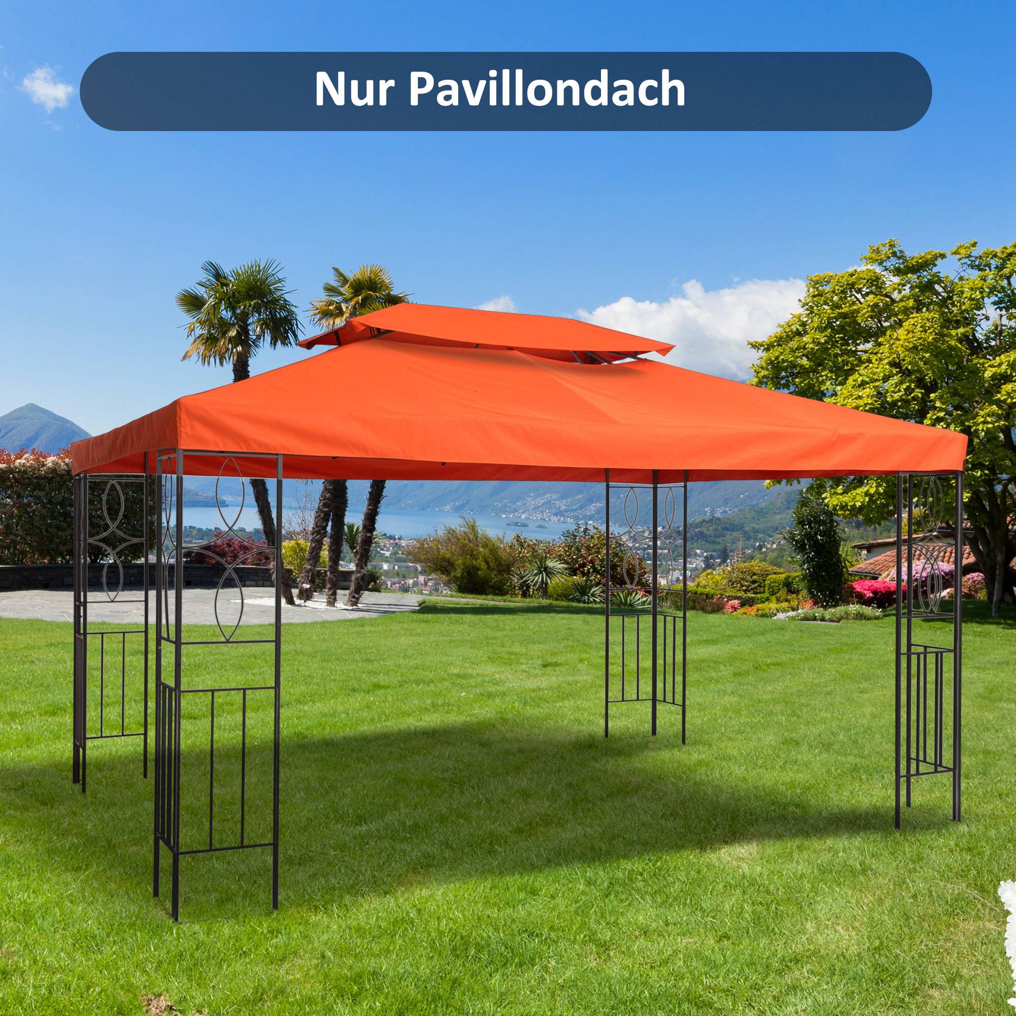 Toit de rechange pour pavillon de jardin polyester café 300 x 400 x 20 — free download