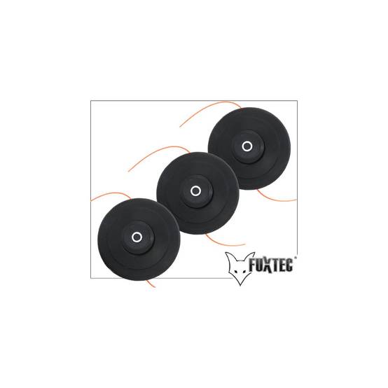 Set de 3 tête de coupe double fil PRO - FUXTEC - débroussailleuse - Image 1