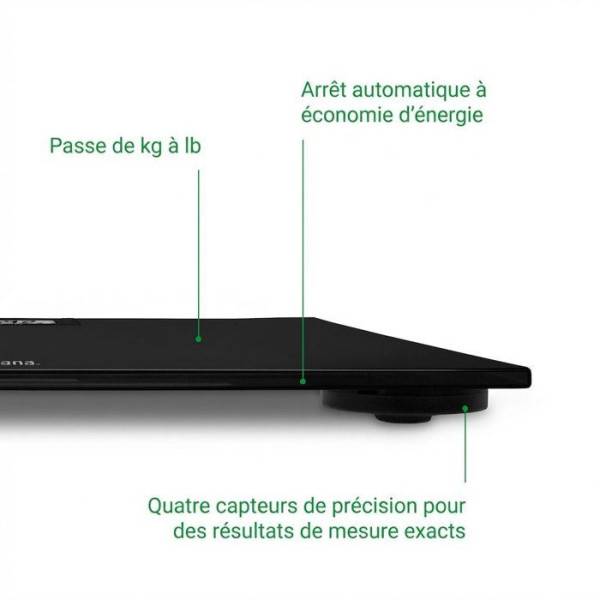 Balance - Pese Personne  - MEDISANA - PS 402 - 180 kg max - Verre Noir - Image 5