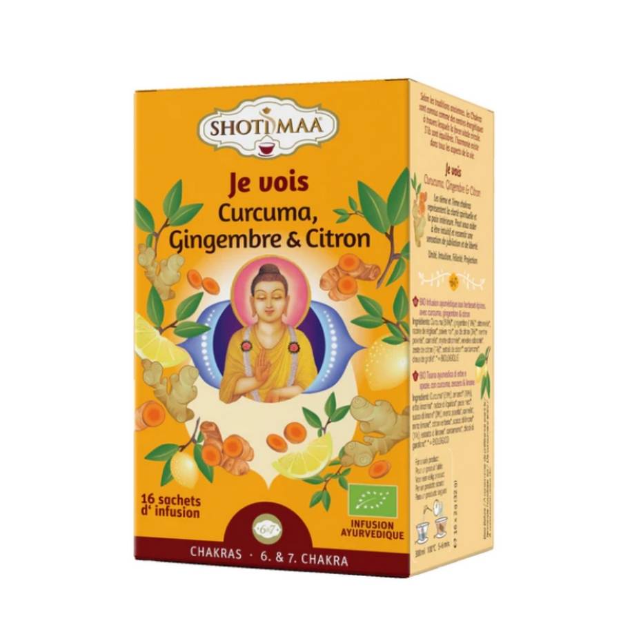 Tisane Bio Je Vois - Thé Biologique Sans Caféine - Favorise la clarté spirituelle et la paix intérieure