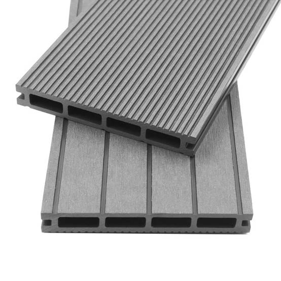 Kit complet de terrasse WPC HOME DELUXE SAMANA - Gris clair 2m² - Image 2
