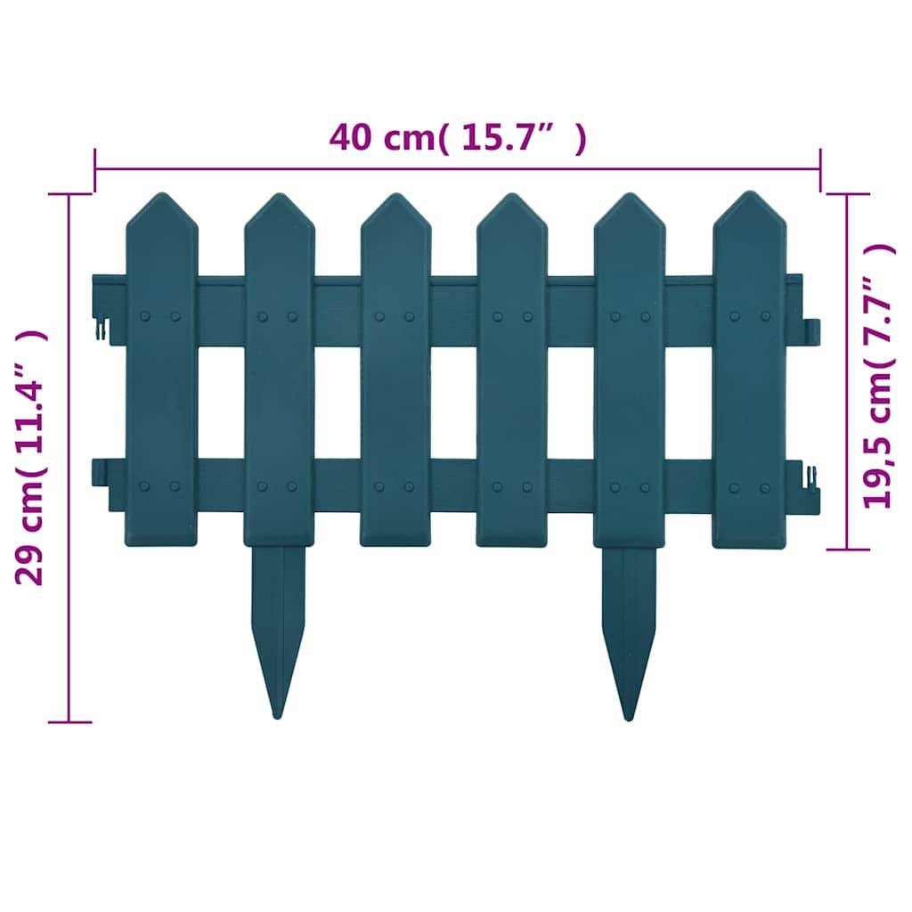 Bordure de pelouse polypropylène pour jardin aménagement floral décoratif 10mx29cm vert - ComfortXL Outdoor Living - Image 8