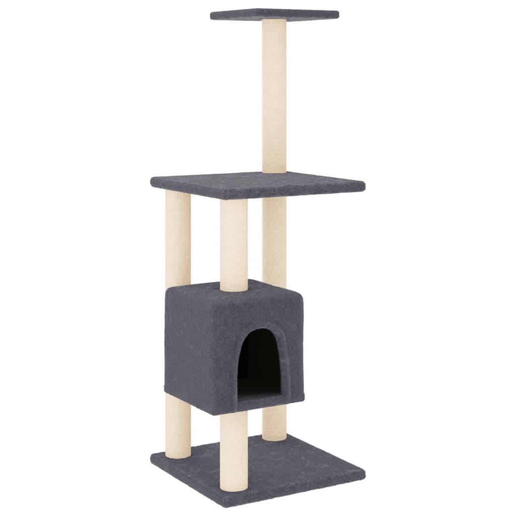 Vidaxl - Arbre à chat avec griffoirs en sisal gris foncé 104 cm vidaXL 171471 - Imagen 2