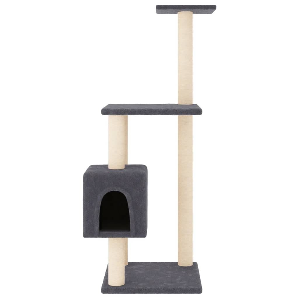 Vidaxl - Arbre à chat avec griffoirs en sisal gris foncé 104 cm vidaXL 171471 - Imagen 6