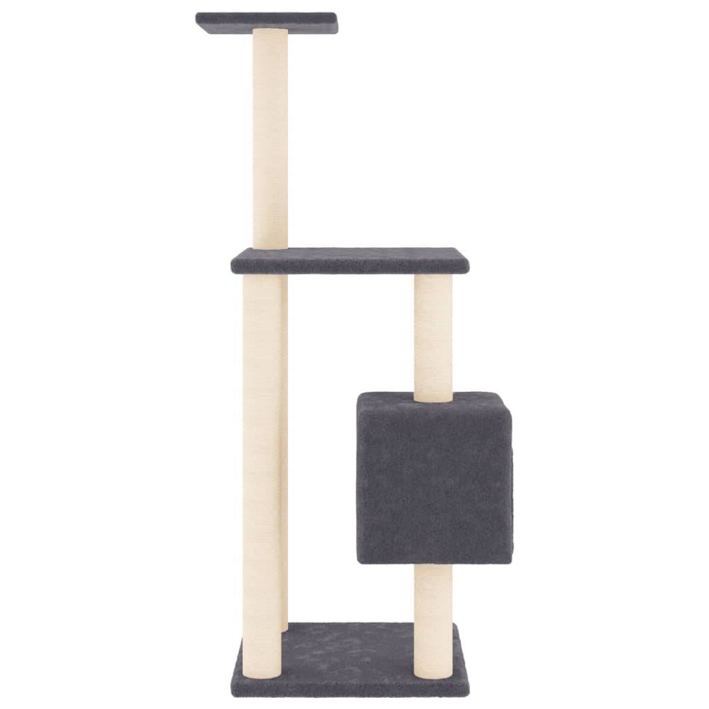 Vidaxl - Arbre à chat avec griffoirs en sisal gris foncé 104 cm vidaXL 171471 - Imagen 5