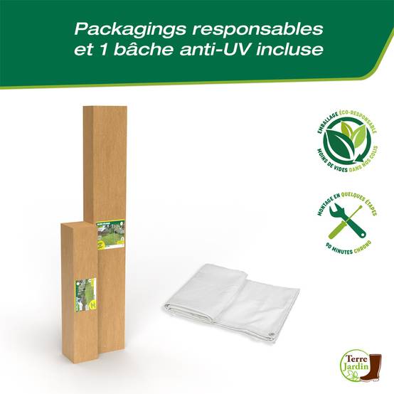 Enclos poulailler extérieur 18 m² – Volière en acier galvanisé 6x3 m avec porte sécurisée et toit grillagé - Terre Jardin - Image 6