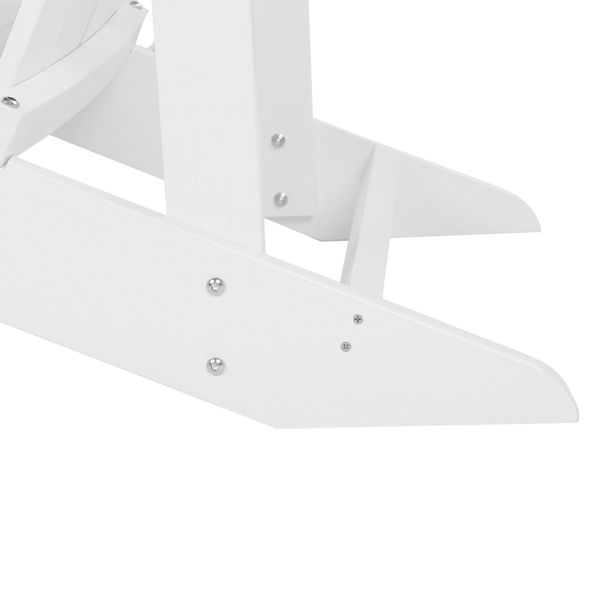 Beliani - Chaise de jardin Bois synthétique Blanc ADIRONDACK - Beliani - Imagen 9
