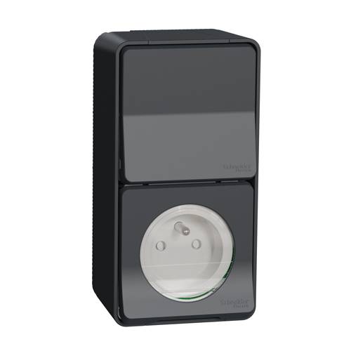 Schneider Electric - Prise de courant 2P+T avec va-et-vient vertical MUREVA STYL IK08 - SCHNEIDER ELECTRIC - MUR36025 - Image 1