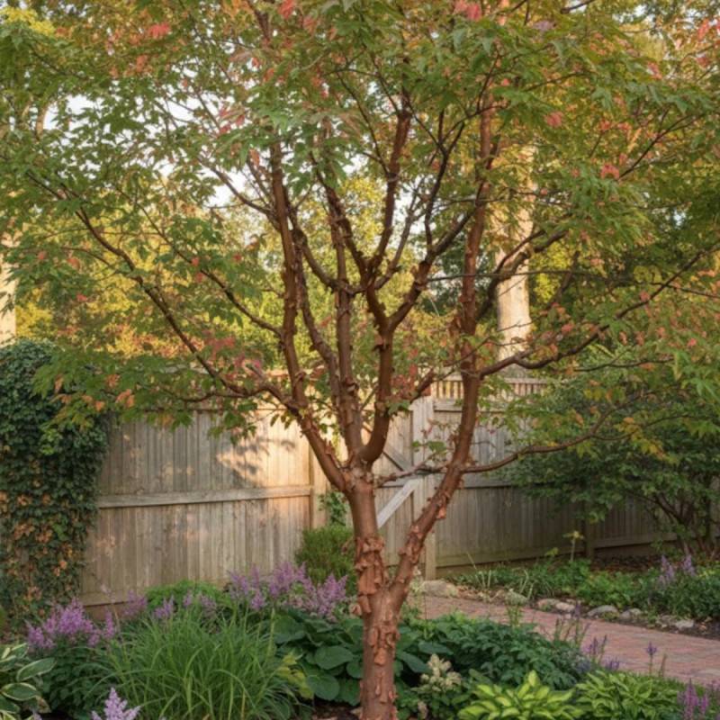 Érable à écorce de papier, érable cannelle, Acer griseum - Pot de 10L - 80/100 cm - Image 3