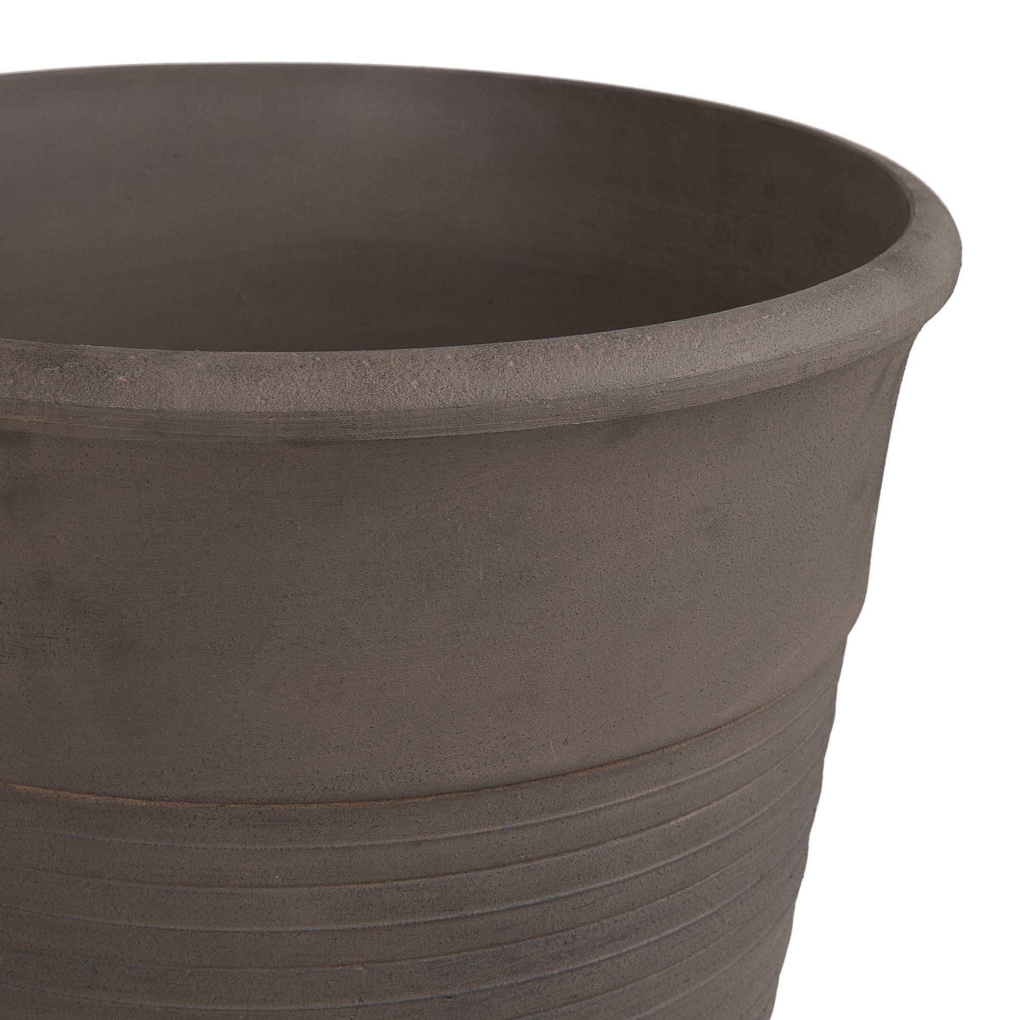 Beliani - 2 Cache-Pots Marron en Forme de Vase Diamètre 50 cm Pots de Fleurs en Pierre et Polyrésine de Style Vintage pour Extérieur et Intérieur - Imagen 5