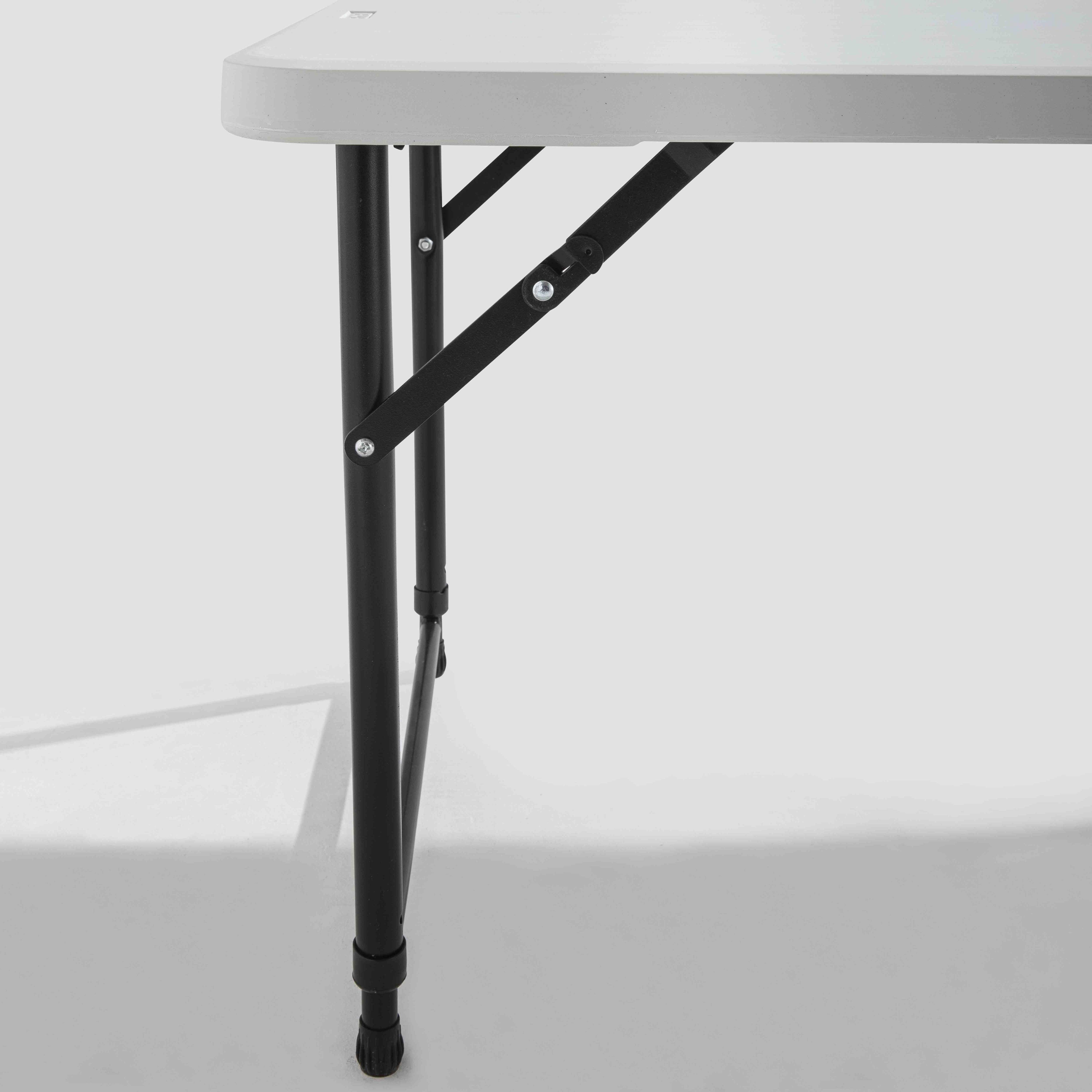 Oviala - Table Pliante Blanche 122 x 61 x 74 cm REKKEM - Oviala - Imagen 3