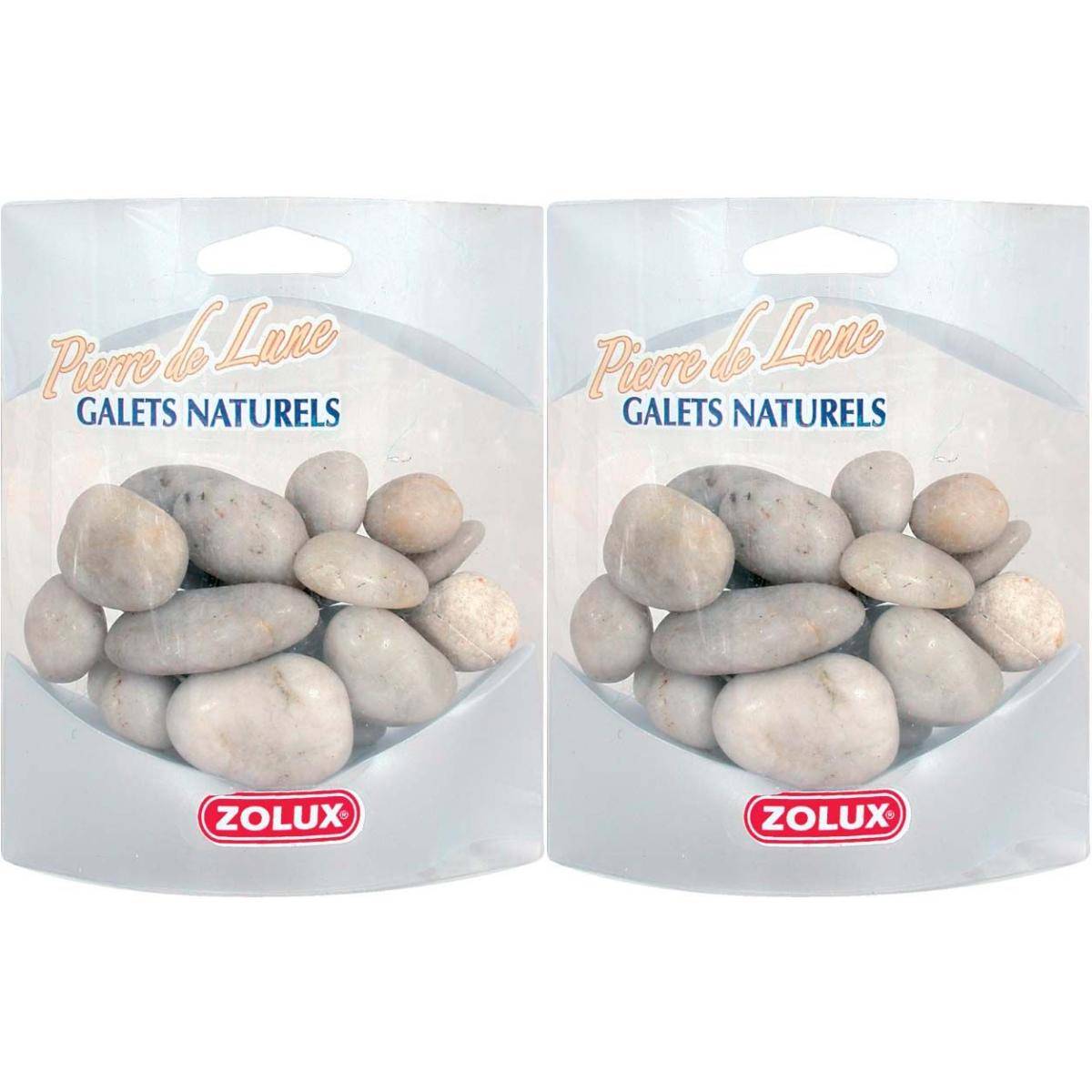 Zolux - Galets naturel Pierre de lune (Lot de 2) - Imagen 1