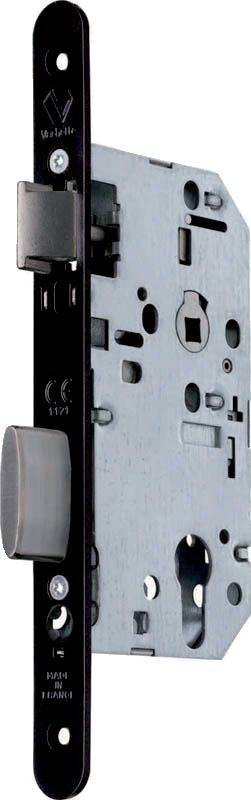 Serrure urgence à larder D458 Emergency VACHETTE - tétière réversible - noir droite - 14500000 - Image 1