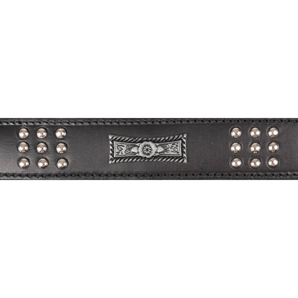 Collier Cuir SEDONA noir taille XL 47-55 cm pour chien. - Imagen 3