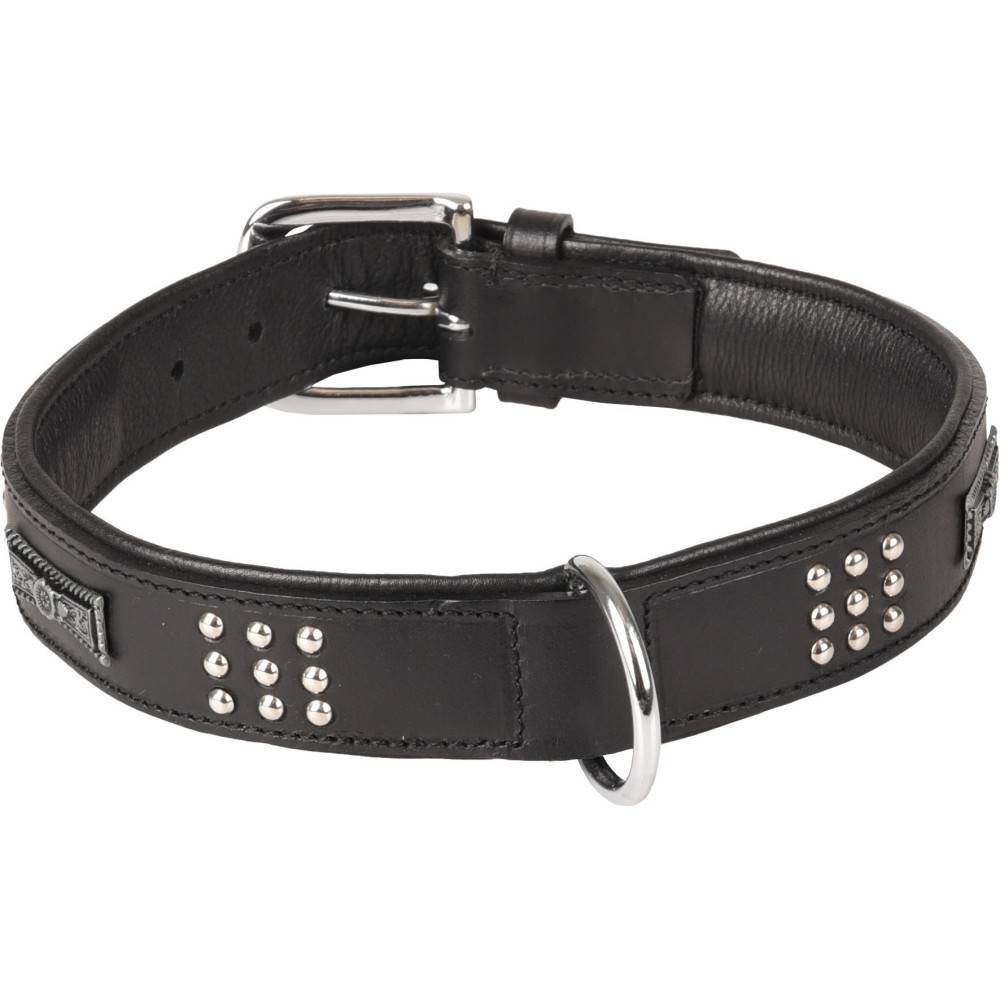 Collier Cuir SEDONA noir taille XL 47-55 cm pour chien. - Imagen 1