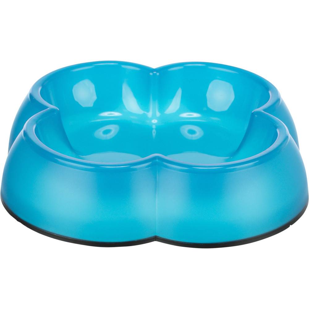Trixie - Gamelle plastique forme  trèfle 0.25 litre ø 12 cm  coloris divers pour chat et chien - Imagen 4