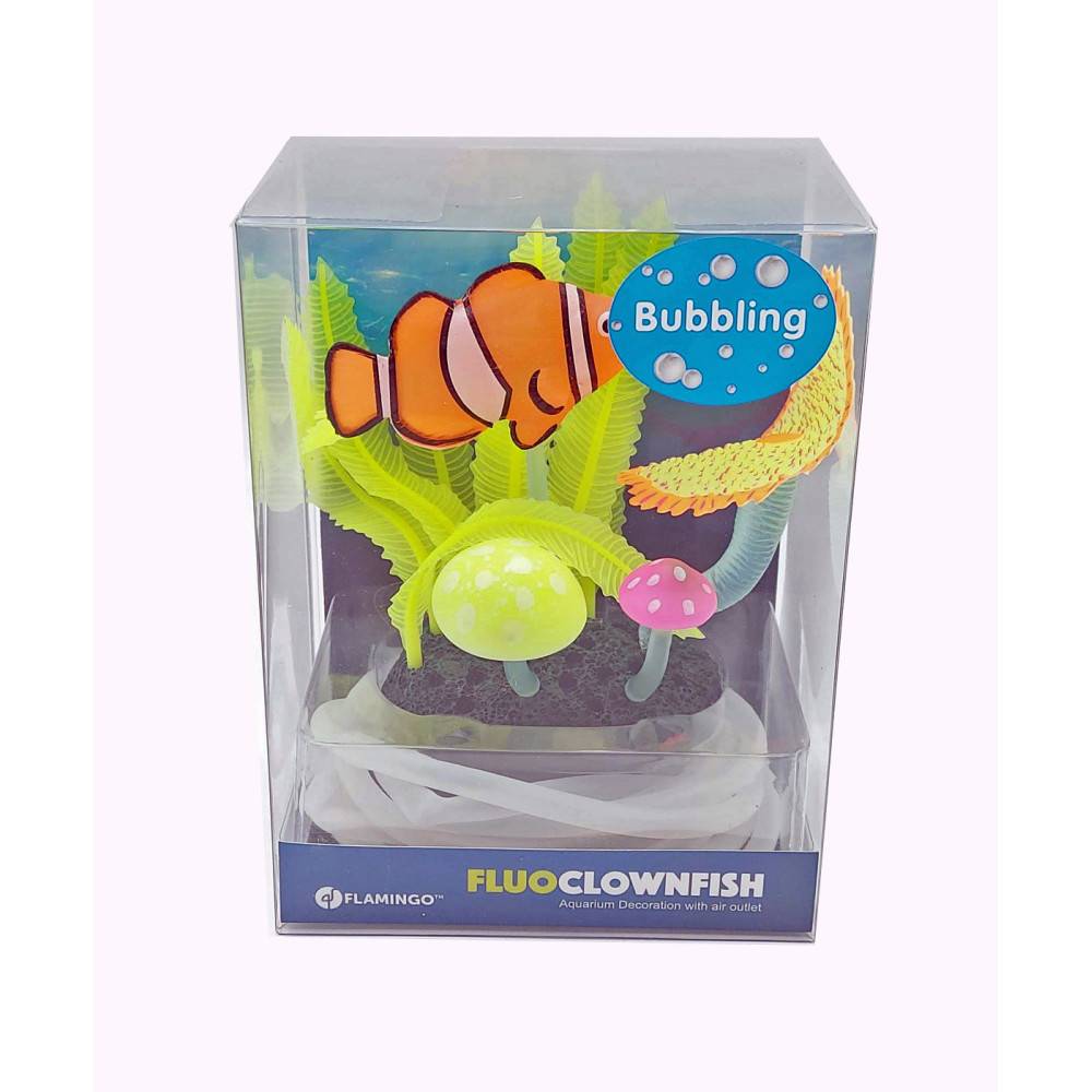 Poisson clown avec sortie d'air couleur aléatoire Décoration Aquarium Fluo - Imagen 8