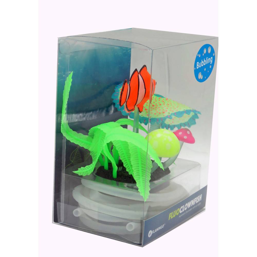 Poisson clown avec sortie d'air couleur aléatoire Décoration Aquarium Fluo - Imagen 10