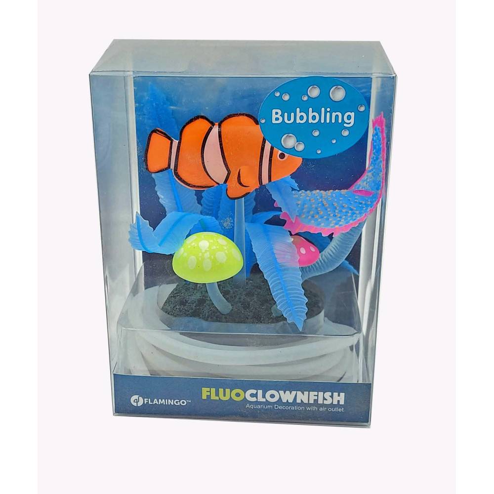 Poisson clown avec sortie d'air couleur aléatoire Décoration  Aquarium Fluo - Imagen 9
