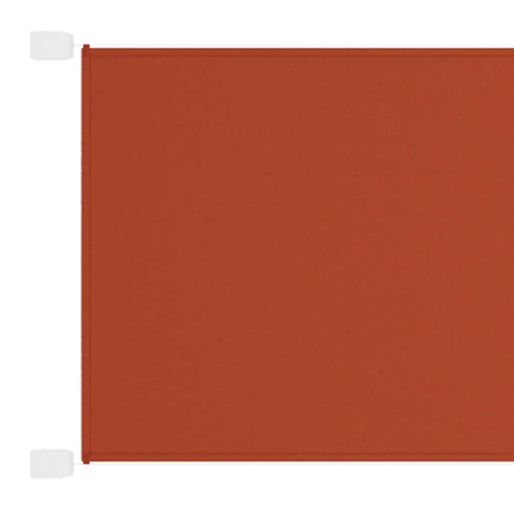 Helloshop26 - Auvent vertical 140x270 cm tissu oxford orange - Imagen 1