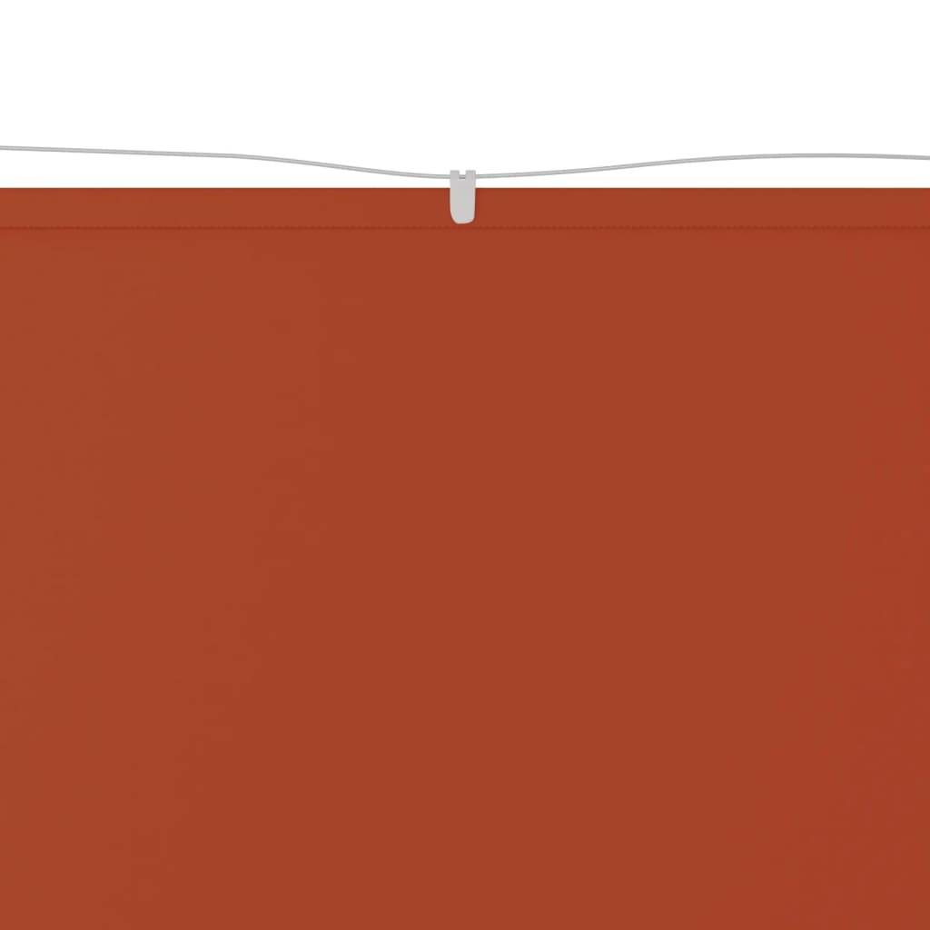 Helloshop26 - Auvent vertical 140x270 cm tissu oxford orange - Imagen 2