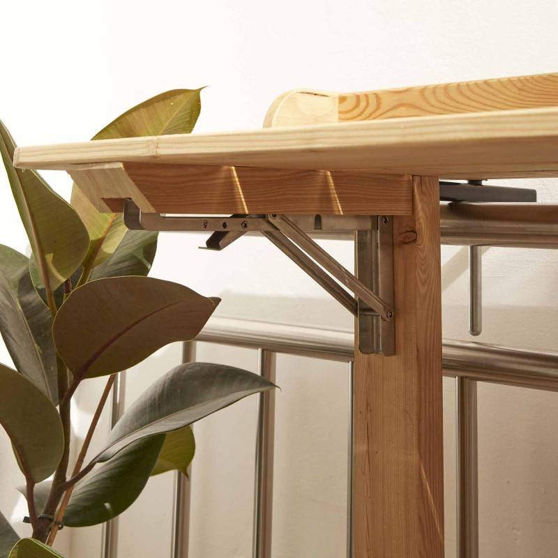 Forest Style - Bar de jardin, Table rabattable bois 2 personnes Acanta - Imagen 4