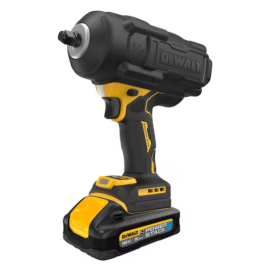 Boulonneuse à chocs XR 18V - 1/2' - DEWALT - avec 2 batteries 18V 5.0Ah - chargeur - mousse pour servante - DCF961H2G-QW - Image 4