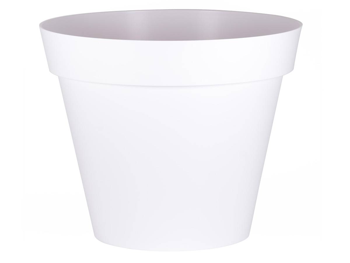 Eda - Pot de fleur rond Toscane Ø 100 x H.79 cm - Blanc - Eda - Imagen 1