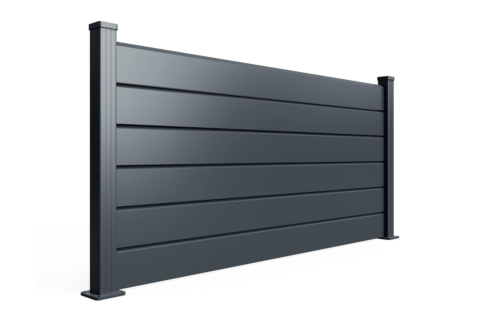 Casanoov Clôture Aluminium Persienne 8m VANO H.90  cm gris - Image 8