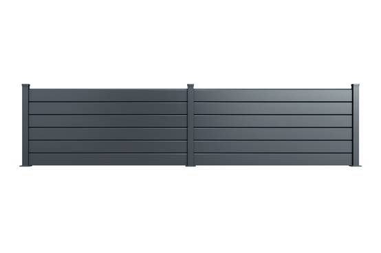 Casanoov Clôture Aluminium Persienne 8m VANO H.90 cm gris - Image 6