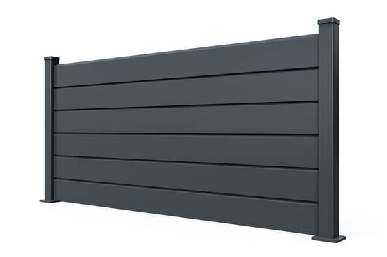 Casanoov Clôture Aluminium Persienne 8m VANO H.90 cm gris - Image 7