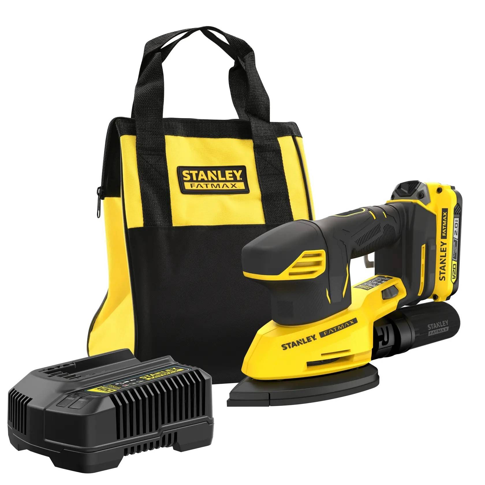 stanley - Ponceuse excentrique V20 18V + 1 batterie 2Ah | SFMCW220D1S-QW - Stanley - Image 1