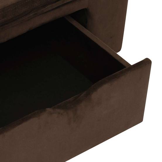 Panier velours marron 75 x 50 x 38 cm - Prolenta premium p377.0 - Image 7