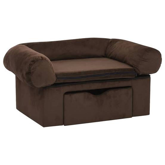 Panier velours marron 75 x 50 x 38 cm - Prolenta premium p377.0 - Image 1