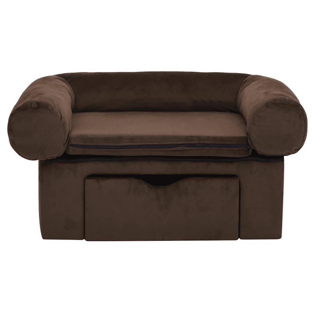 Panier velours marron  75 x 50 x 38 cm  - Prolenta premium p377.0 - Image 3
