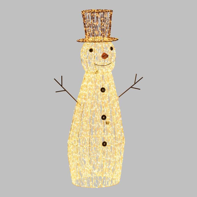 Lotti - Bonhomme de Neige lumineux 3D H100cm Métal Pro 4700 MicroLED haute luminosité FlashLED Diamond Lotti - Imagen 1