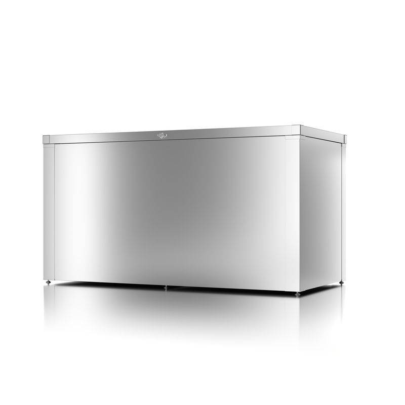 Guardi - Coffre haut de rangement polyvalent - taille M - Argent métallisé - 159x76,5x82,2 - acier Guardi - Imagen 1